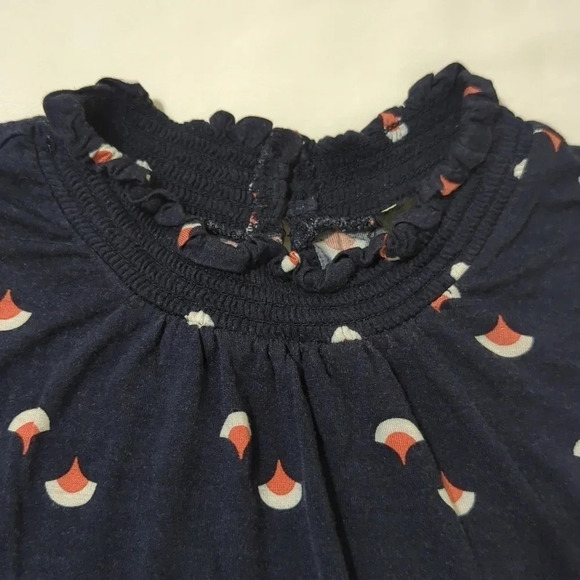 Ann Taylor Sleeveless Top, Color Blue/White/Tan Size XS - Picture 6 of 13